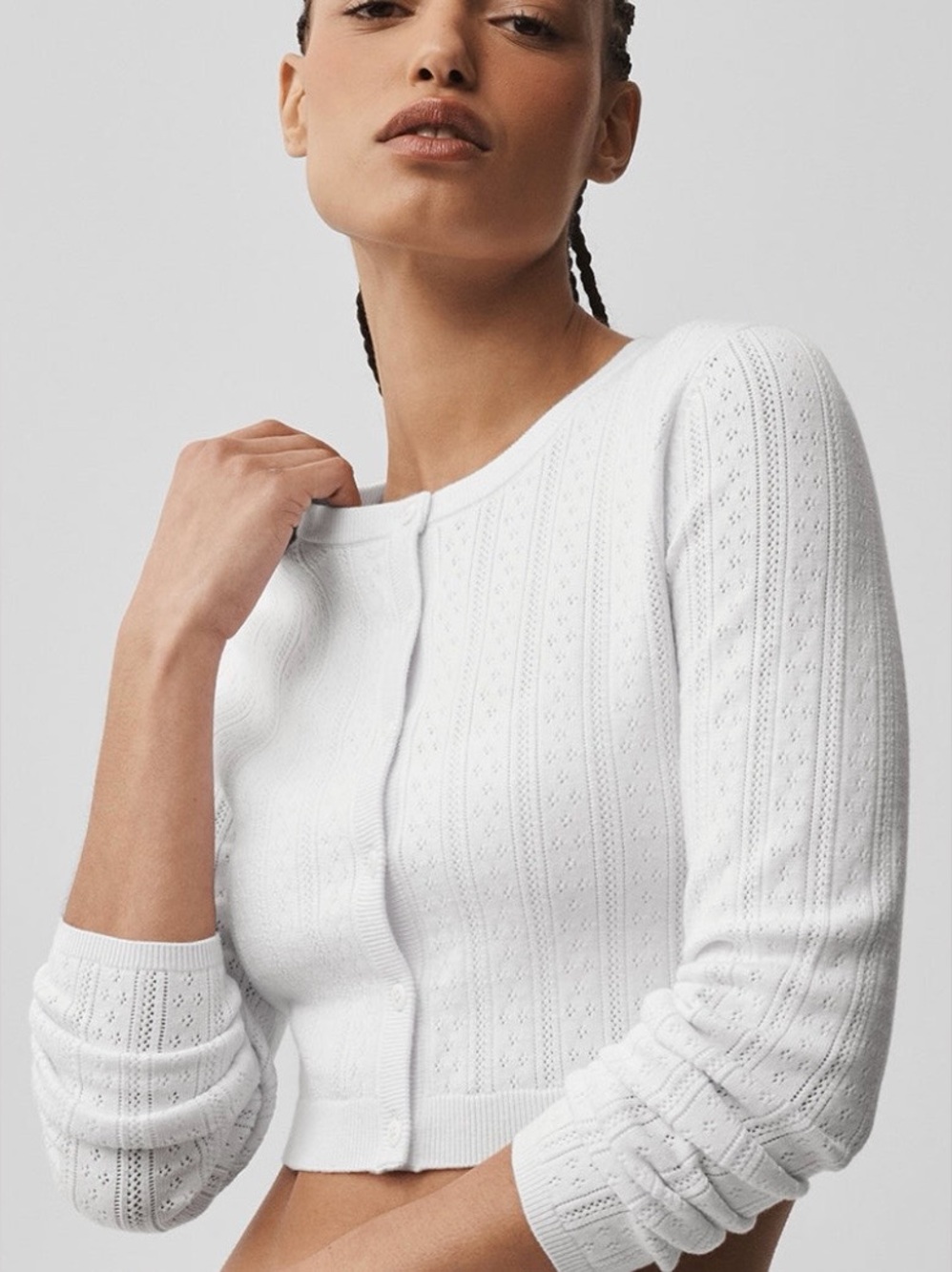 GENTLY USED ALO CARDIGAN SWEATER